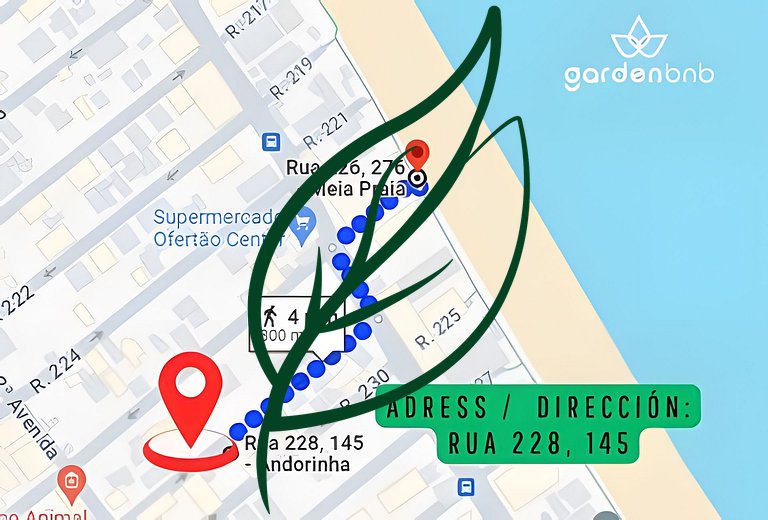Churrasqueira, 3Q - 2 suítes, 2 Vagas, 250m Praia