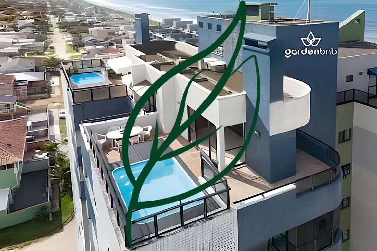 Condomínio Resort, Cobertura com Piscina, 2 vagas