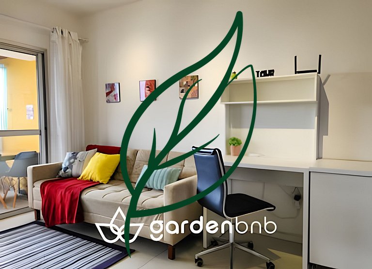 Centro | Varanda c/ Vista + Home Office