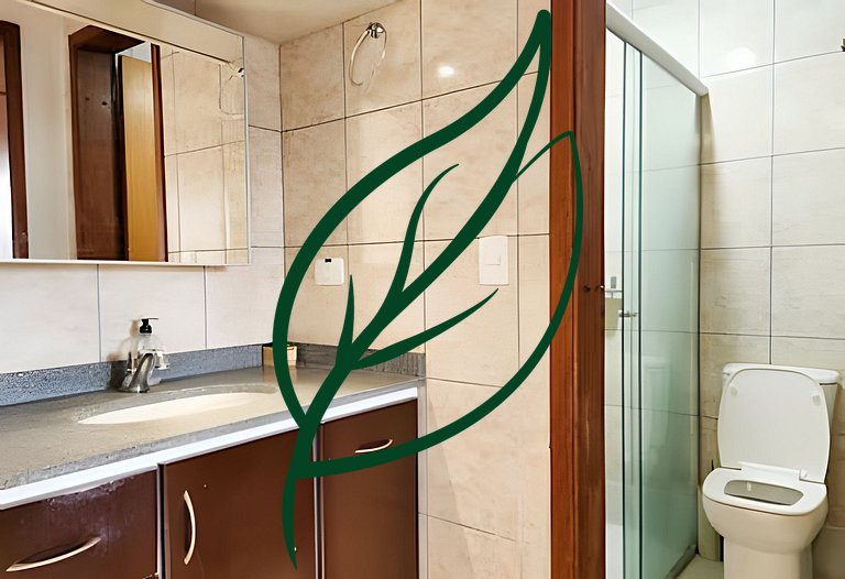 Centro | Varanda c/ Vista + Home Office