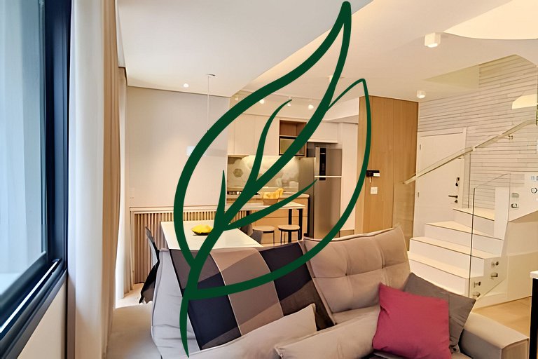 Duplex c/ 2 Suítes + Vaga | Longa Estadia (90+)