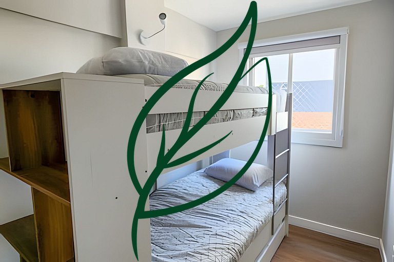 2 Quartos p/ Família + Pet Friendly