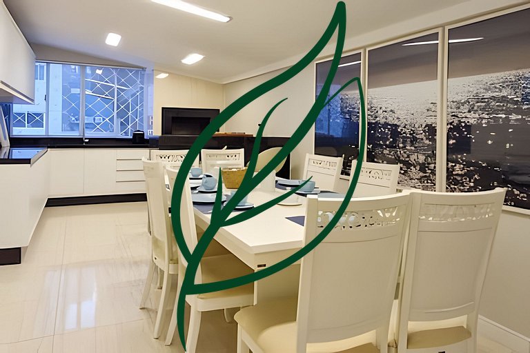 Espaço Gourmet Integrado, Churrasqueira, Varanda