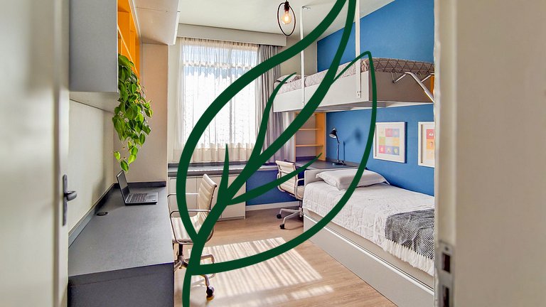 Água Verde | 2 Suítes, Pet Friendly & Home Office