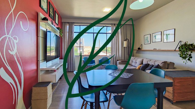 Água Verde | 2 Suítes, Pet Friendly & Home Office