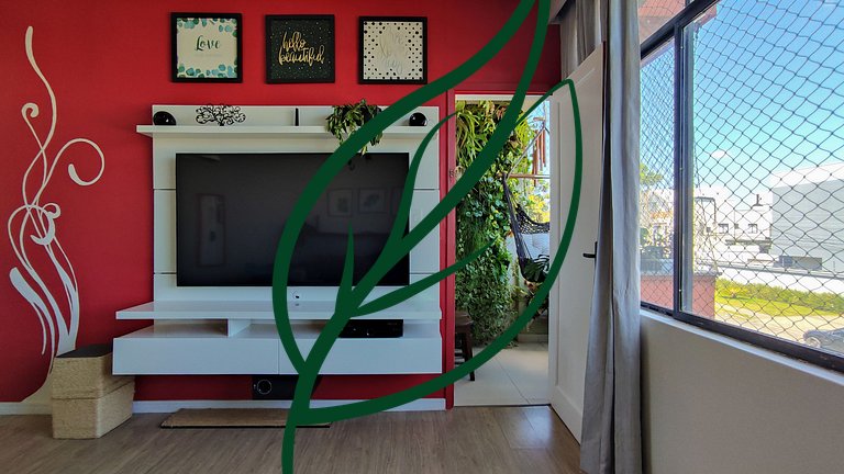 Água Verde | 2 Suítes, Pet Friendly & Home Office