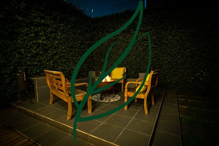 Garden c/ Fogueira + Espaço Gourmet