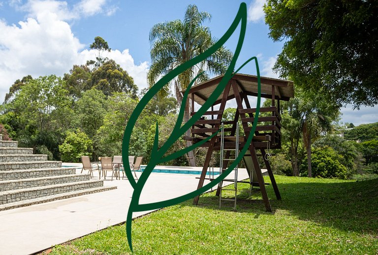 Refúgio de Luxo e Piscina à beira do Passaúna