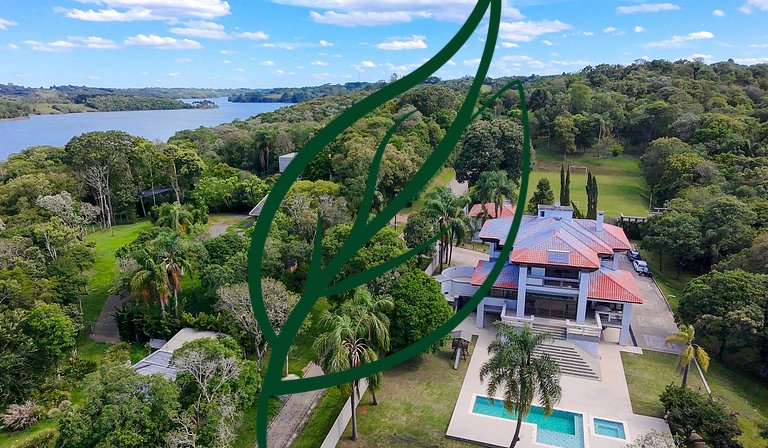Refúgio de Luxo e Piscina à beira do Passaúna