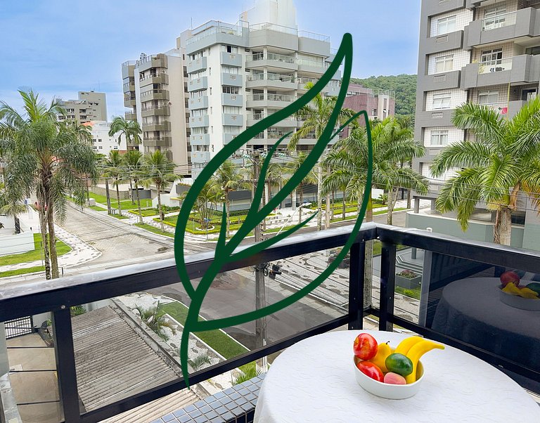3Q a 1 Quadra da Praia | Churrasqueira + Garagem
