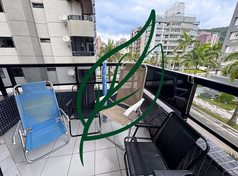 3Q a 1 Quadra da Praia | Churrasqueira + Garagem