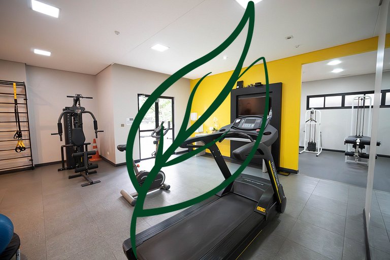 Próx. Barigui | Piscina, Academia e Bikes