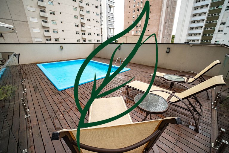 Próx. Barigui | Piscina, Academia e Bikes