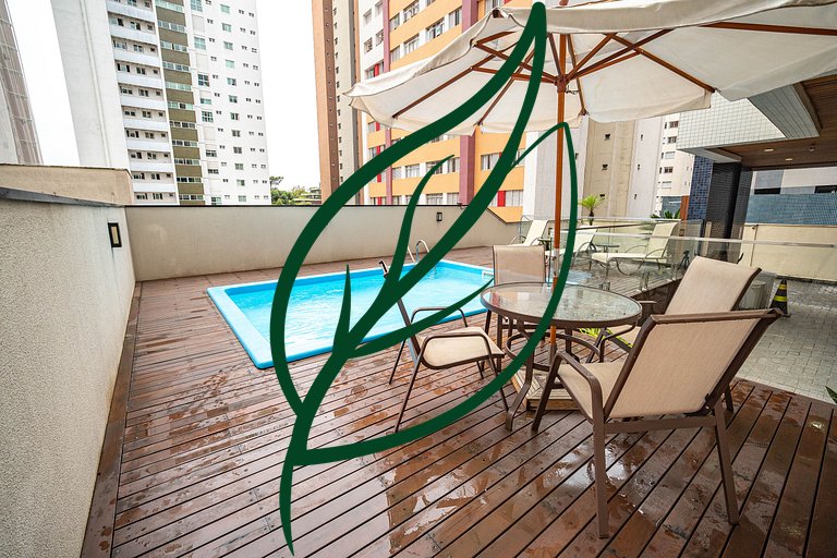Próx. Barigui | Piscina, Academia e Bikes