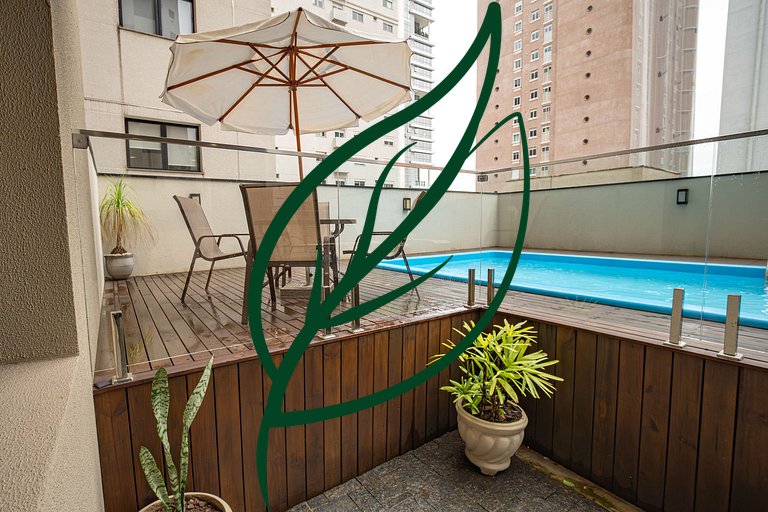 Próx. Barigui | Piscina, Academia e Bikes