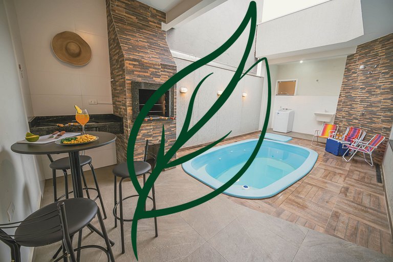 Piscina Privativa + Churrasqueira | 200m Mar