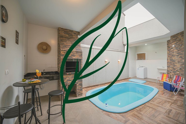Piscina Privativa + Churrasqueira | 200m Mar