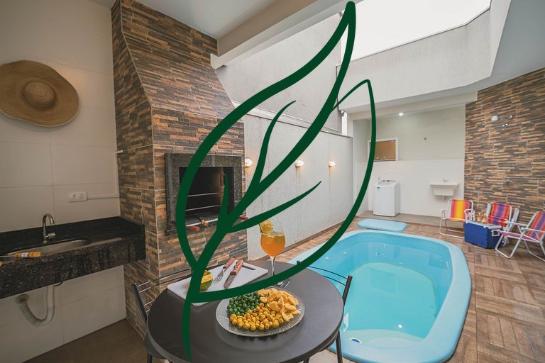 Piscina Privativa + Churrasqueira | 200m Mar