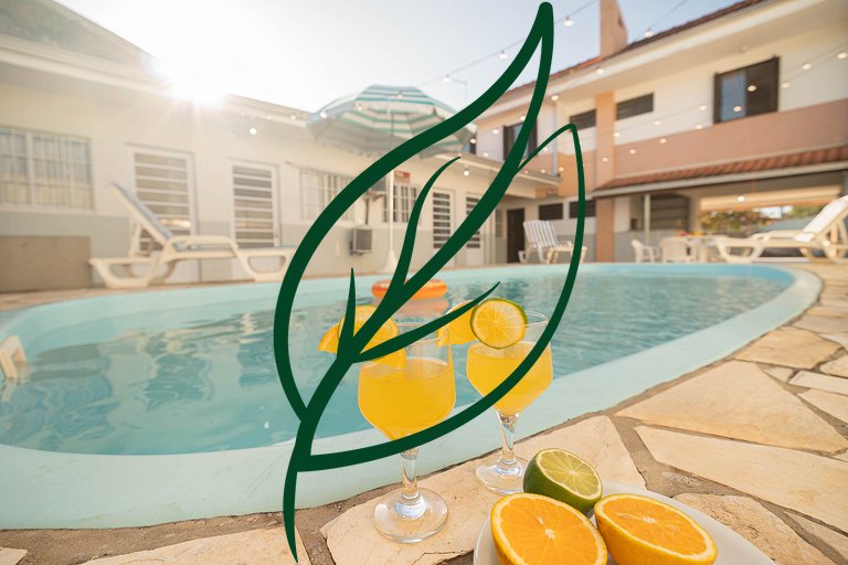 Piscina e Espaço Gourmet | A 50m da Praia