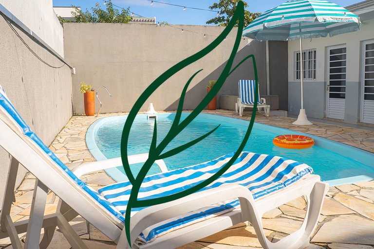 Piscina e Espaço Gourmet | A 50m da Praia