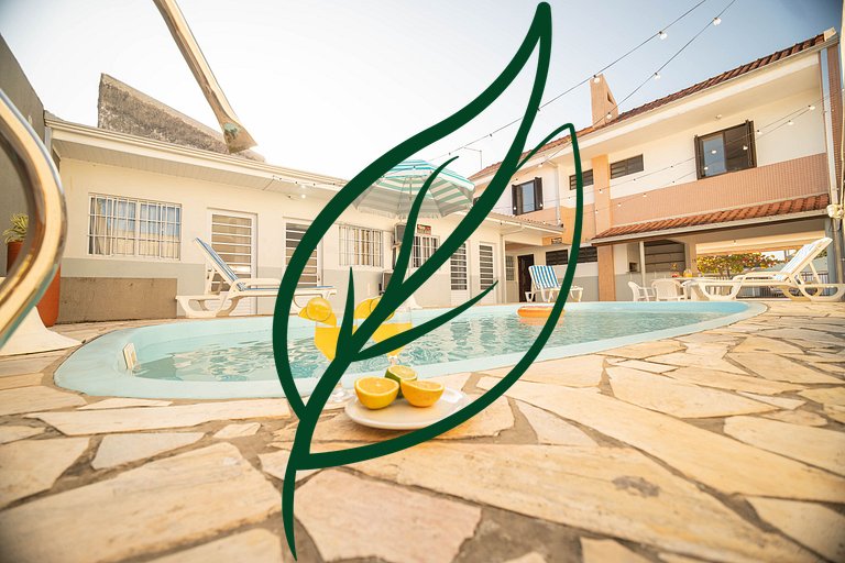 Piscina e Espaço Gourmet | A 50m da Praia