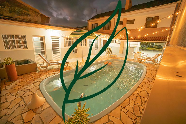 Piscina e Espaço Gourmet | A 50m da Praia
