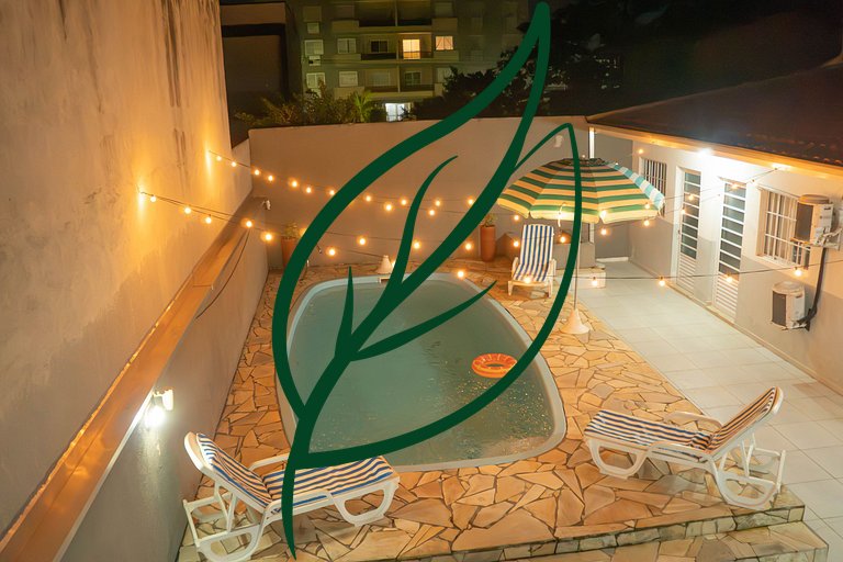 Piscina e Espaço Gourmet | A 50m da Praia