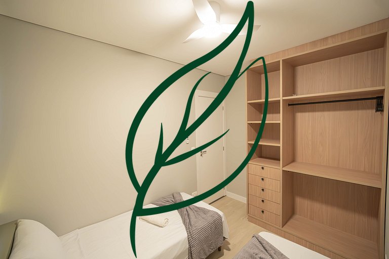 Apto Novo 2Q Ecoville | Rooftop + Churrasqueira
