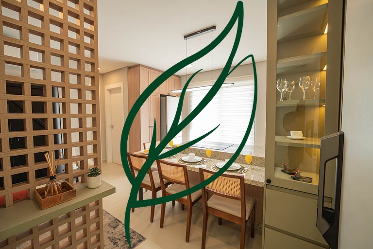 Apto Novo 2Q Ecoville | Rooftop + Churrasqueira