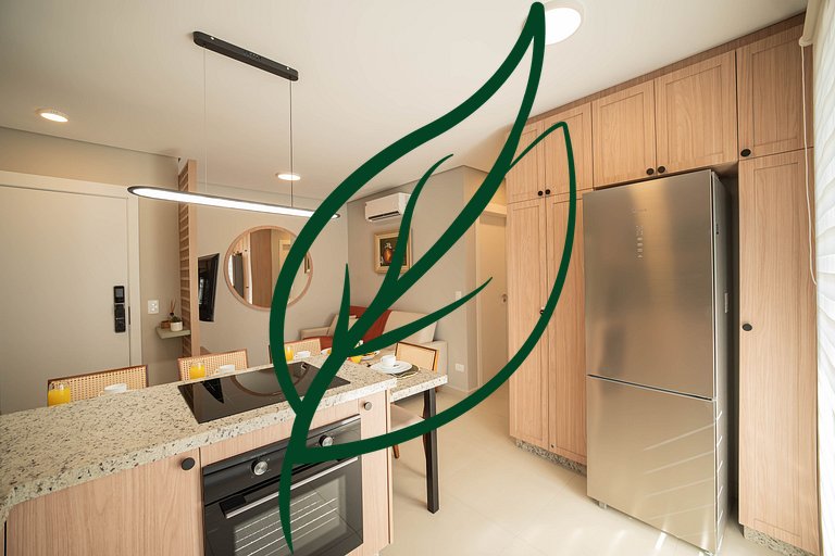 Apto Novo 2Q Ecoville | Rooftop + Churrasqueira