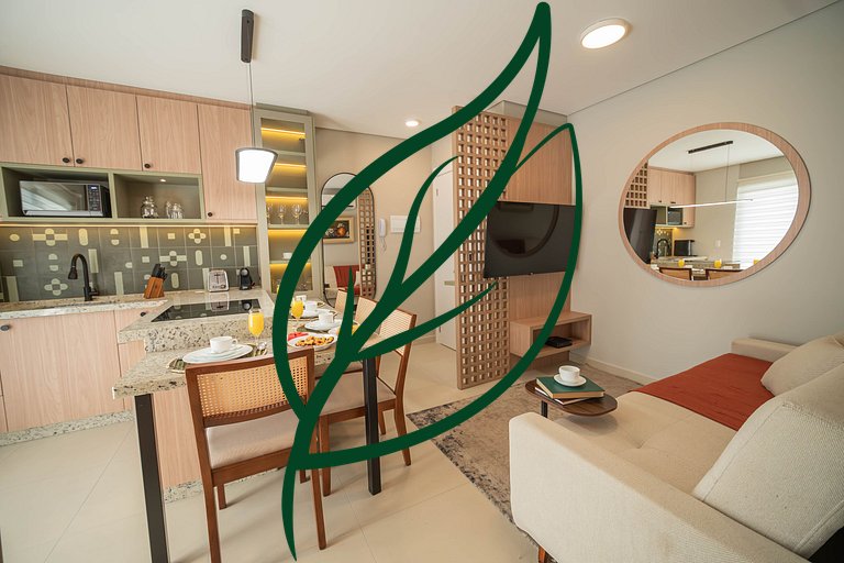 Apto Novo 2Q Ecoville | Rooftop + Churrasqueira