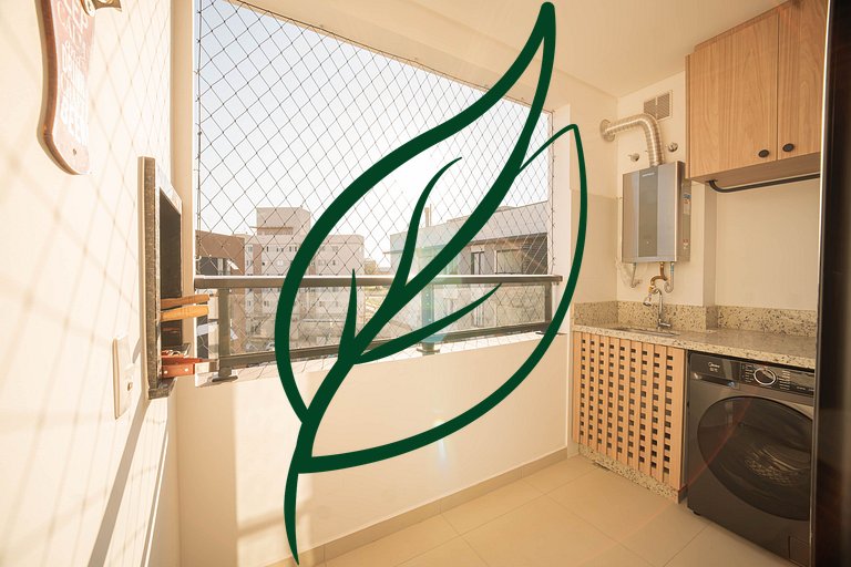 Apto Novo 2Q Ecoville | Rooftop + Churrasqueira