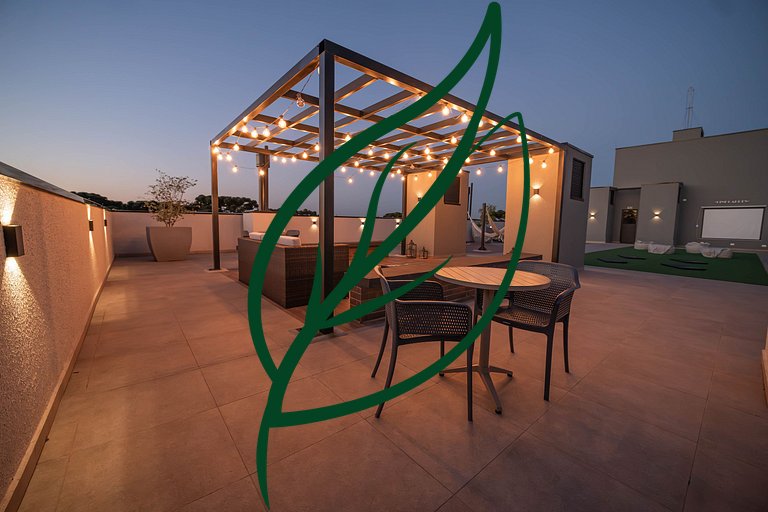 Apto Novo 2Q Ecoville | Rooftop + Churrasqueira