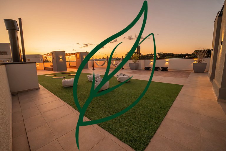 Apto Novo 2Q Ecoville | Rooftop + Churrasqueira