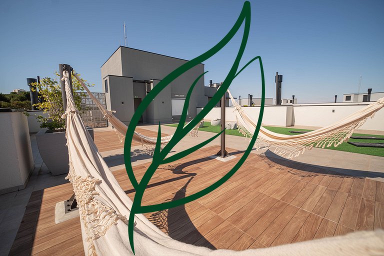Apto Novo 2Q Ecoville | Rooftop + Churrasqueira
