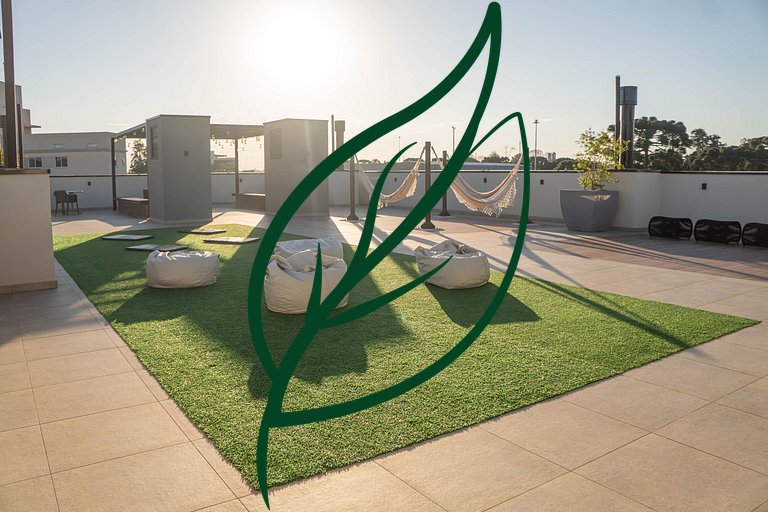 Apto Novo 2Q Ecoville | Rooftop + Churrasqueira