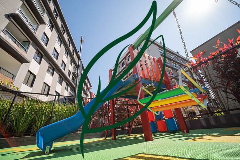 Apto Novo 2Q Ecoville | Rooftop + Churrasqueira