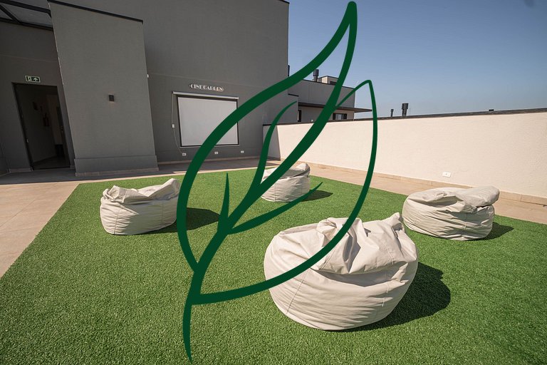 Apto Novo 2Q Ecoville | Rooftop + Churrasqueira