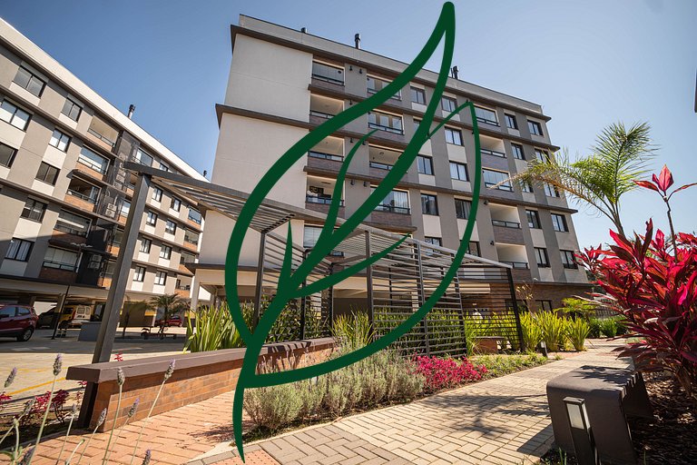 Apto Novo 2Q Ecoville | Rooftop + Churrasqueira