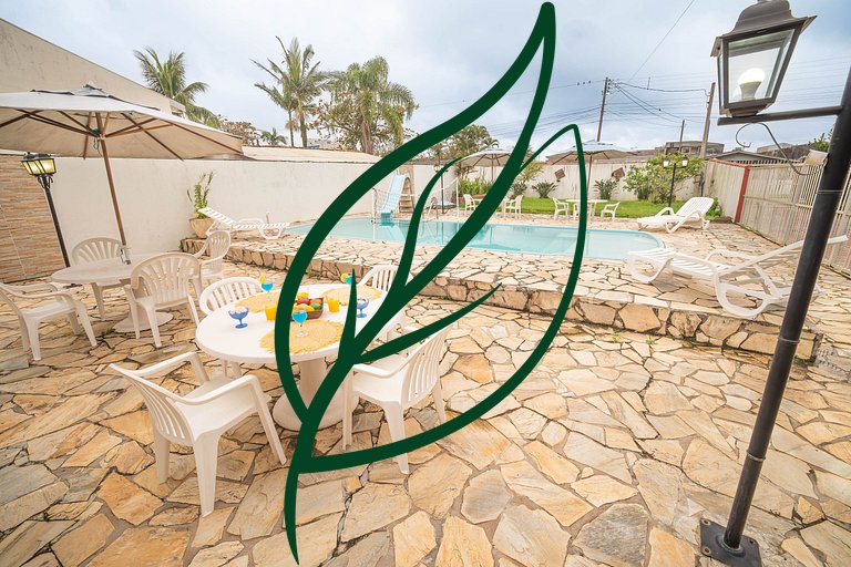 Casa com piscina para grupos em Shangri-lá